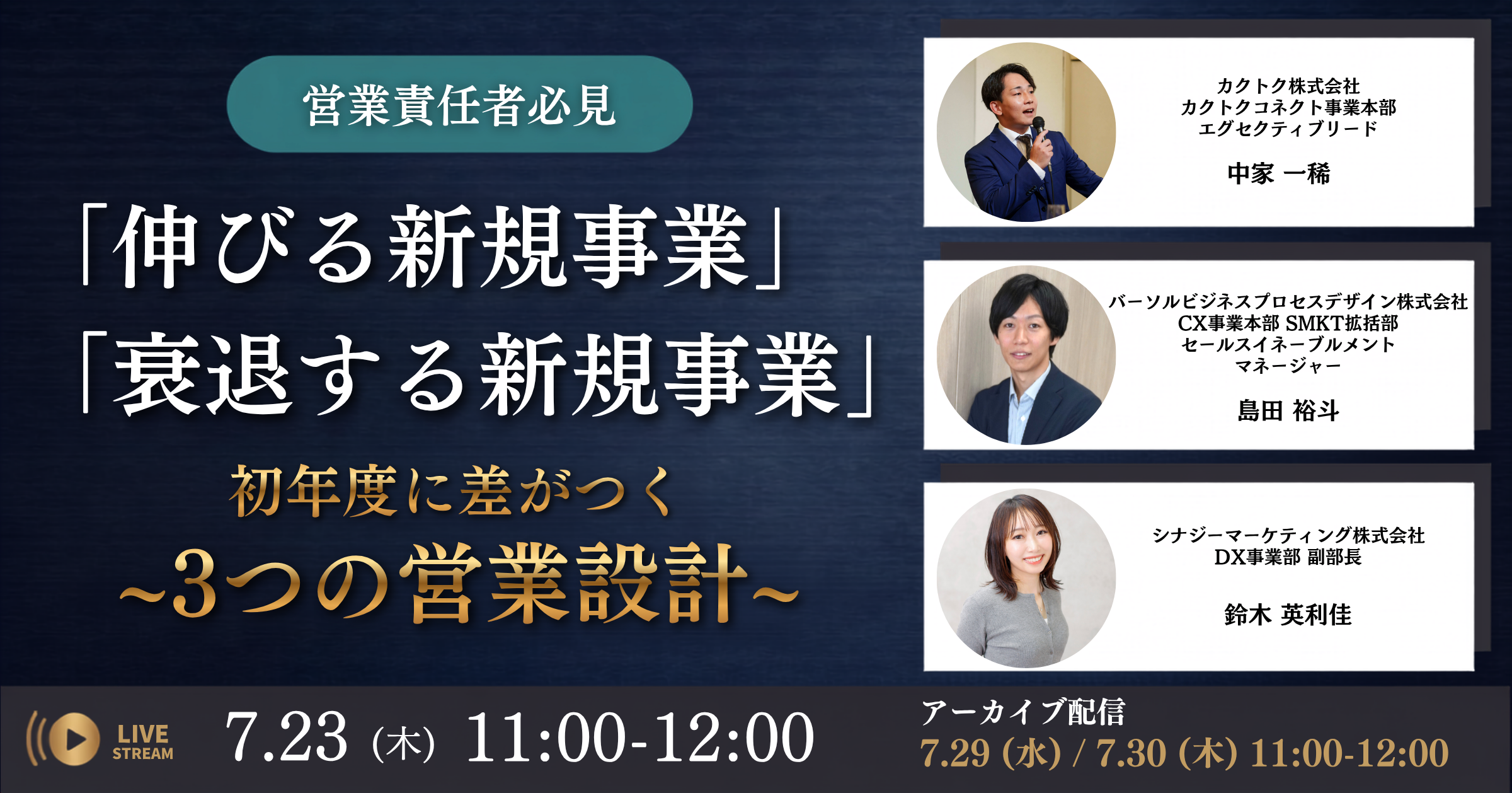 営業責任者必見「伸びる新規事業」vs「衰退する新規事業」〜初年度に差がつく、3つの営業設計とは〜